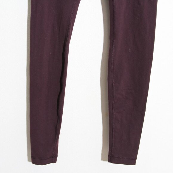Lululemon Wunder Under Hi-Rise Tight Legging Full-On Luon Black Cherry Roll Down - Picture 6 of 14